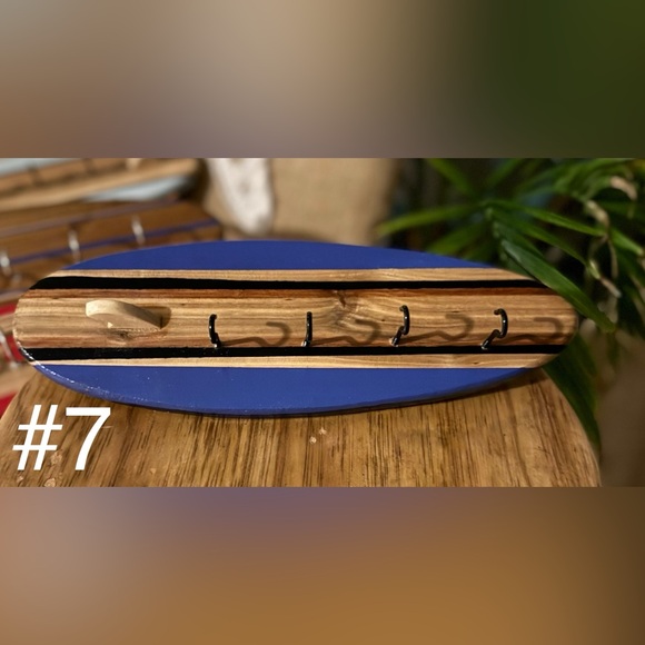 COPY - Surfboard shaped cedar key chain holders - Picture 9 of 16